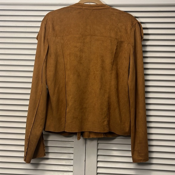 Umgee Faux Suede Light Weight Jacket Size Large - Like New - Picture 4 of 4